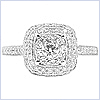 14K White Gold 0.85 ct Diamond Engagement Ring - 24diamonds.com