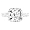 14K White Gold 0.79 ct Diamond Engagement Ring 14K White Gold 0.79 ct Diamond Engagement Ring - 24diamonds.com