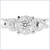 14K White Gold 1.08 ct Diamond Engagement Ring 14K White Gold 1.08 ct Diamond Engagement Ring - 24diamonds.com