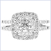 14K White Gold 1.49 ct Diamond Engagement Ring 14K White Gold 1.49 ct Diamond Engagement Ring - 24diamonds.com