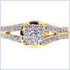 14K Yellow Gold 0.70 ct Diamond Engagement Ring - 24diamonds.com