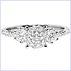 14K White Gold 0.81 ct Diamond Engagement Ring 14K White Gold 0.81 ct Diamond Engagement Ring - 24diamonds.com