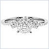 14K White Gold 0.45 ct Diamond Engagement Ring - 24diamonds.com