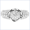 14K White Gold 1.23 ct Diamond Engagement Ring 14K White Gold 1.23 ct Diamond Engagement Ring - 24diamonds.com