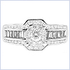 14K White Gold 1.25 ct Diamond Engagement Ring - 24diamonds.com