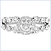 14K White Gold 1.54 ct Diamond Engagement Ring - 24diamonds.com