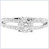18K White Gold 1.13 ct Diamond Engagement Ring - 24diamonds.com