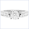 18K White Gold 1.07 ct Diamond Engagement Ring - 24diamonds.com