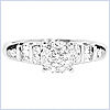18K White Gold 0.64 ct Diamond Engagement Ring - 24diamonds.com
