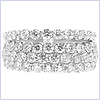 14K White 2.66 ct Diamond Gold Wedding Band Set - 24diamonds.com