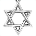 925 Sterling Silver Star of David Jewish Pendant - 24diamonds.com