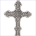 925 Sterling Silver Oxidized Womens Cross Pendant - 24diamonds.com