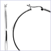 925 Sterling Silver Womens Hoop Earrings - 24diamonds.com
