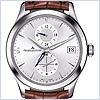Jaeger LeCoultre Master Dual Time Mens Watch 162.84.30 - 24diamonds.com