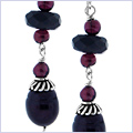 925 Sterling Silver Womens Dangle Earrings With Garnet - 24diamonds.com