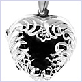 925 Sterling Silver Womens Heart Locket Pendant - 24diamonds.com