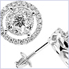 14K White Gold 1.56 ct Diamond Stud Earrings - 24diamonds.com