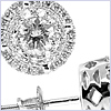 14K White Gold 0.80 ct Diamond Stud Earrings - 24diamonds.com