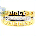 14K Yellow Gold 0.10 ct Diamond Womens Ring - 24diamonds.com