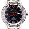 Aqua Master Round 20 pcs Diamond Mens Watch - 24diamonds.com