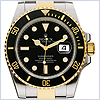 Rolex Oyster Perpetual Submariner Mens Watch 16613-BK - 24diamonds.com