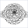 14K White Gold 1.00 ct Diamond Womens Ring - 24diamonds.com