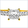 14K Yellow Gold 1.00 ct Diamond Engagement Ring - 24diamonds.com