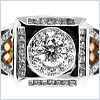 14K White Gold 1.44 ct Diamond Mens Ring - 24diamonds.com