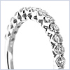 14K White Gold 0.58 ct Diamond Womens Band - 24diamonds.com