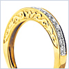 14K Yellow Gold 0.48 ct Diamond Womens Band - 24diamonds.com