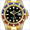 Rolex Oyster Perpetual GMT Master II Mens Watch 116758-SARU - 24diamonds.com