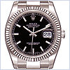 Rolex Datejust Stainless Steel Mens Watch 116234-BLACK - 24diamonds.com