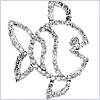 14K White Gold 0.57 ct Diamond Womens Fish Pendant - 24diamonds.com