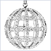 14K White Gold 1.36 ct Diamond Womens Globe Pendant - 24diamonds.com