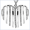 14K White Gold Heart 0.61ct Diamond Womens Pendant - 24diamonds.com