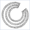 14K White Gold 0.76 ct Diamond Womens Pendant - 24diamonds.com