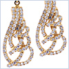 14K Yellow Gold 1.07 ct Diamond Womens Dangle Earrings - 24diamonds.com