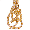 14K Yellow Gold 0.57 ct Diamond Womens Pendant - 24diamonds.com