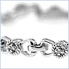 925 Sterling Silver 0.20 ct Diamond Womens Bracelet 7  3/4 Inches - 24diamonds.com