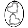 925 Sterling Silver 0.45 ct Diamond Womens Heart Pendant - 24diamonds.com