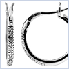 925 Sterling Silver 0.13 ct Diamond Womens Earrings - 24diamonds.com