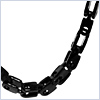 Black PVD Stainless Steel Mens Bicycle Chain 40 Inches - 24diamonds.com