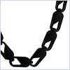 Black PVD Stainles Steel Link Mens Chain 30 Inches - 24diamonds.com