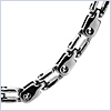 Polished Stainless Steel Mens Bicycle Chain 36 Inches - 24diamonds.com