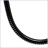 Black PVD Stainless Steel Snake Mens Chain 36 Inches - 24diamonds.com