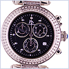 Techno Master Round Steel 1.00 ct Diamond Unisex Watch - 24diamonds.com