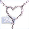 14K White Gold 4.39 ct Diamond Womens Chain Necklace - 24diamonds.com