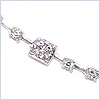 18K White Gold 1.49 ct Diamond Womens Chain Necklace - 24diamonds.com