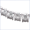 18K White Gold 9.35 ct Diamond Womens Chain Necklace - 24diamonds.com