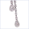 18K White Gold 2.60 ct Diamond Womens Drop Chain Necklace - 24diamonds.com